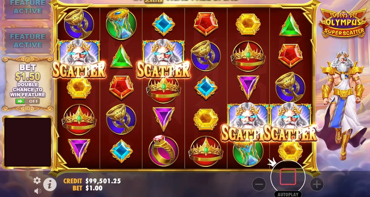 Gates of Olympus Super Scatter — Symbole