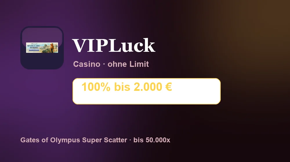 Screenshot von VIPLuck Casino